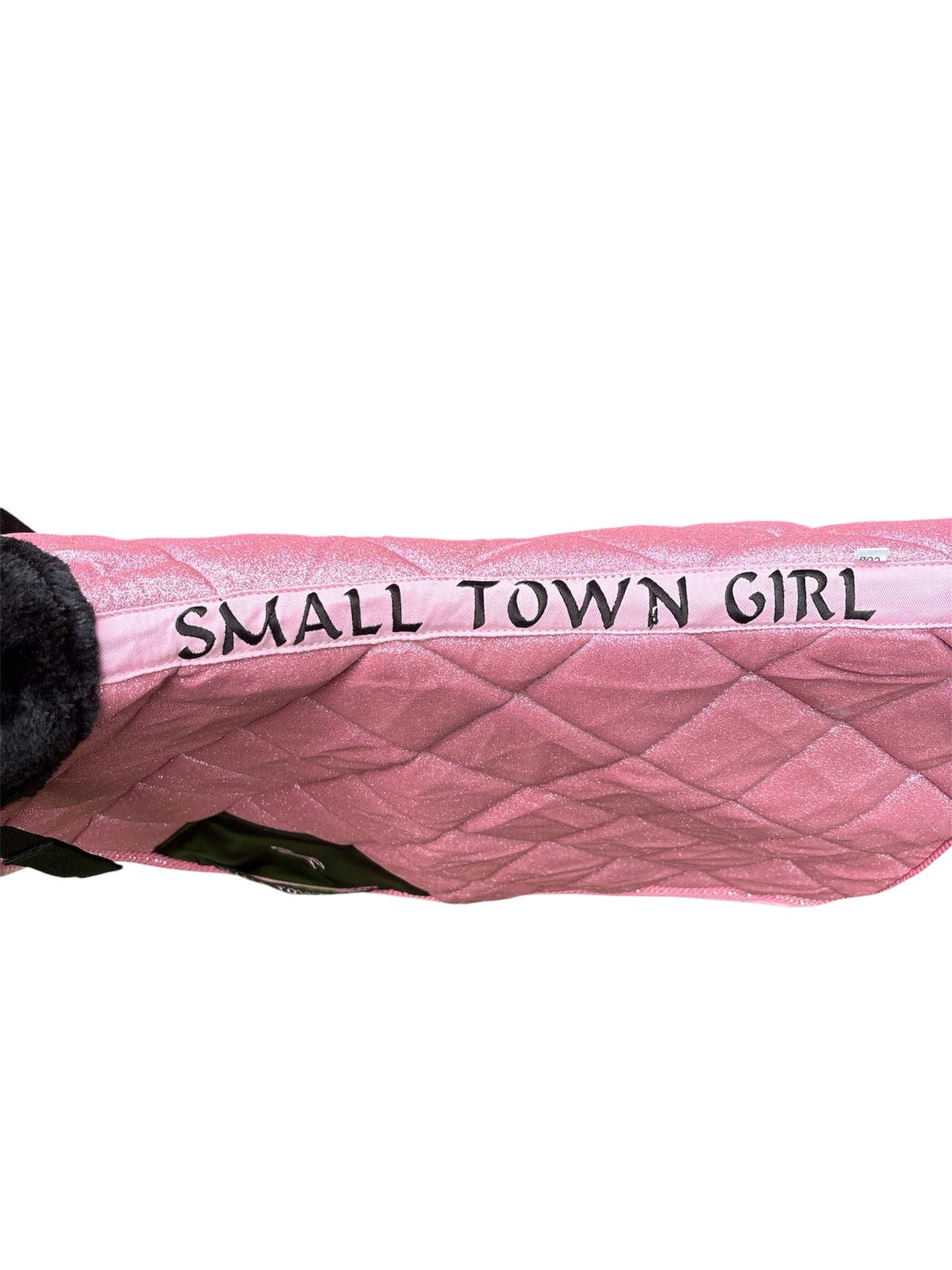 š Pink Glitter & Rhinestone Saddle Pad ā Glam Equestrian Style | Small Town Girl