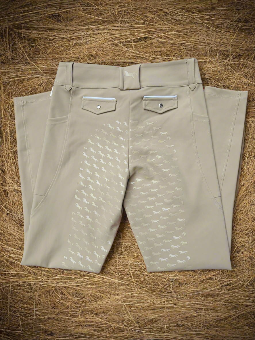 Beige Breeches- Full-seat silicone grip