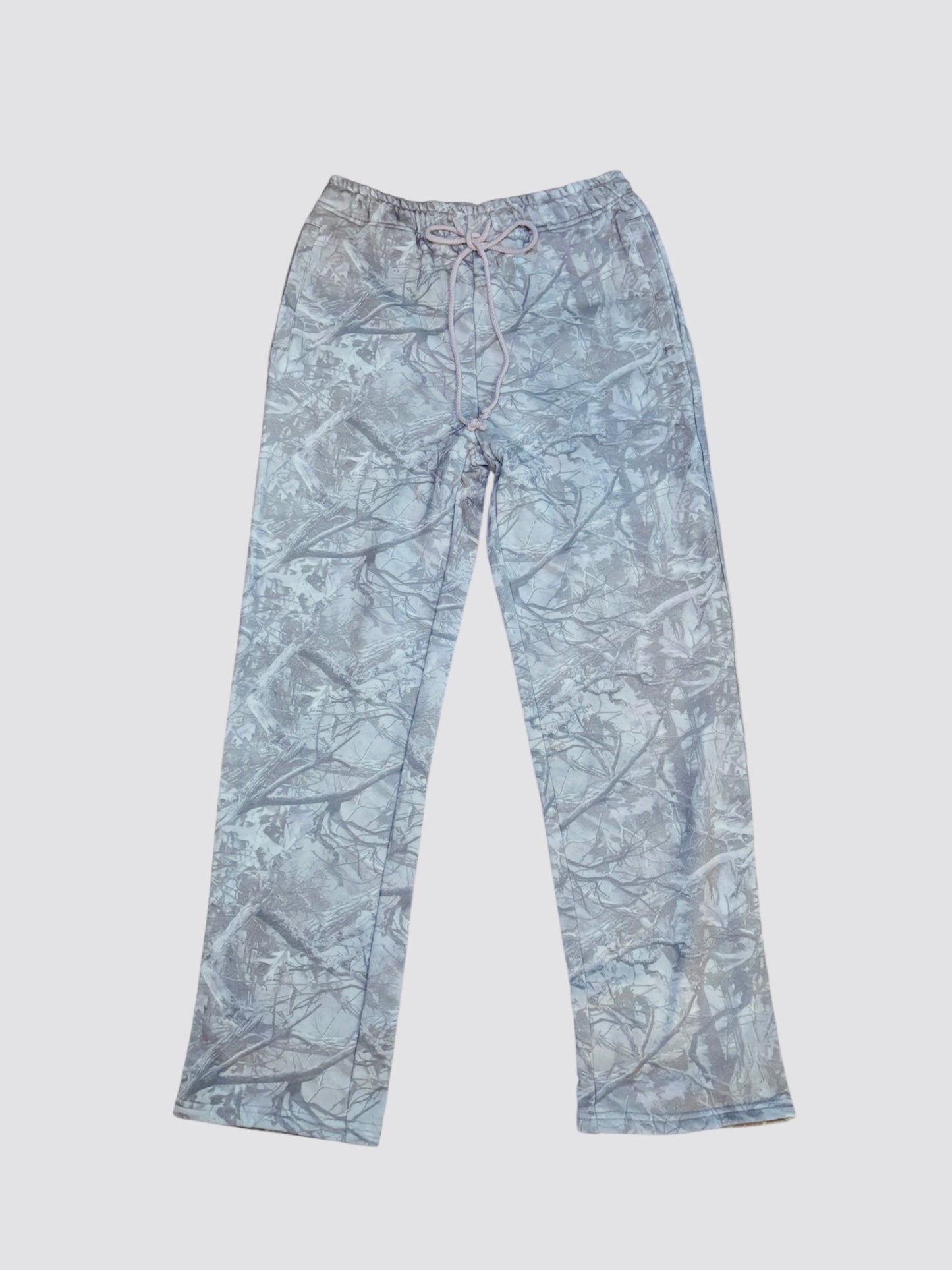 Aspen Camo Sweatpants - With pink puff print horse logo on the back pocket