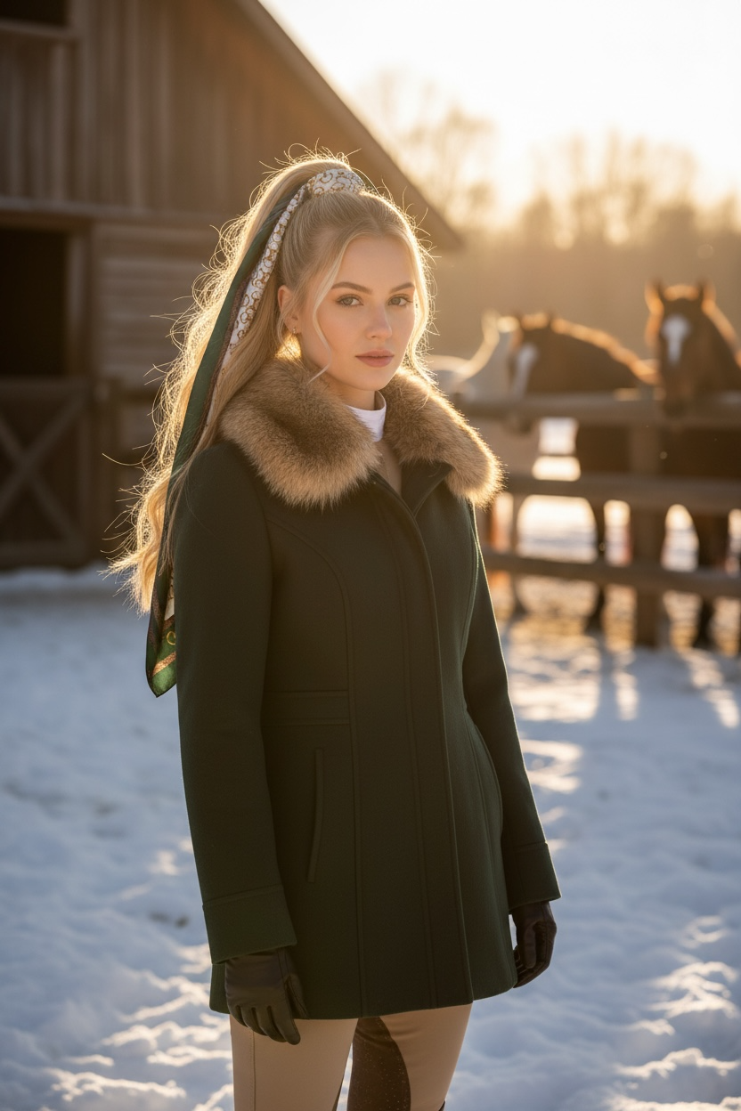 Greenwich Polo Scarf Green