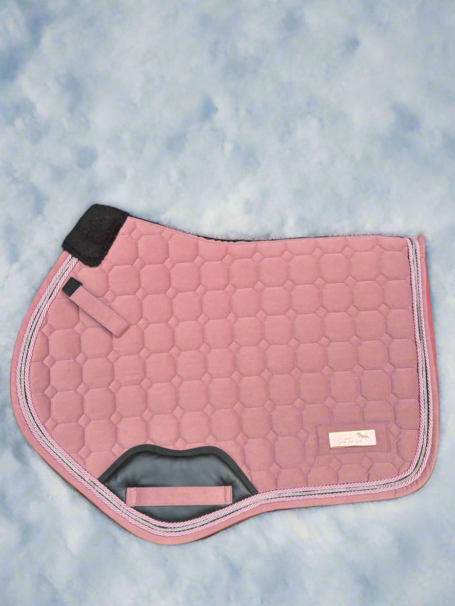 SADDLE PAD VELVET - PINK RHINESTONES
JUMPING - SOFT ROSE