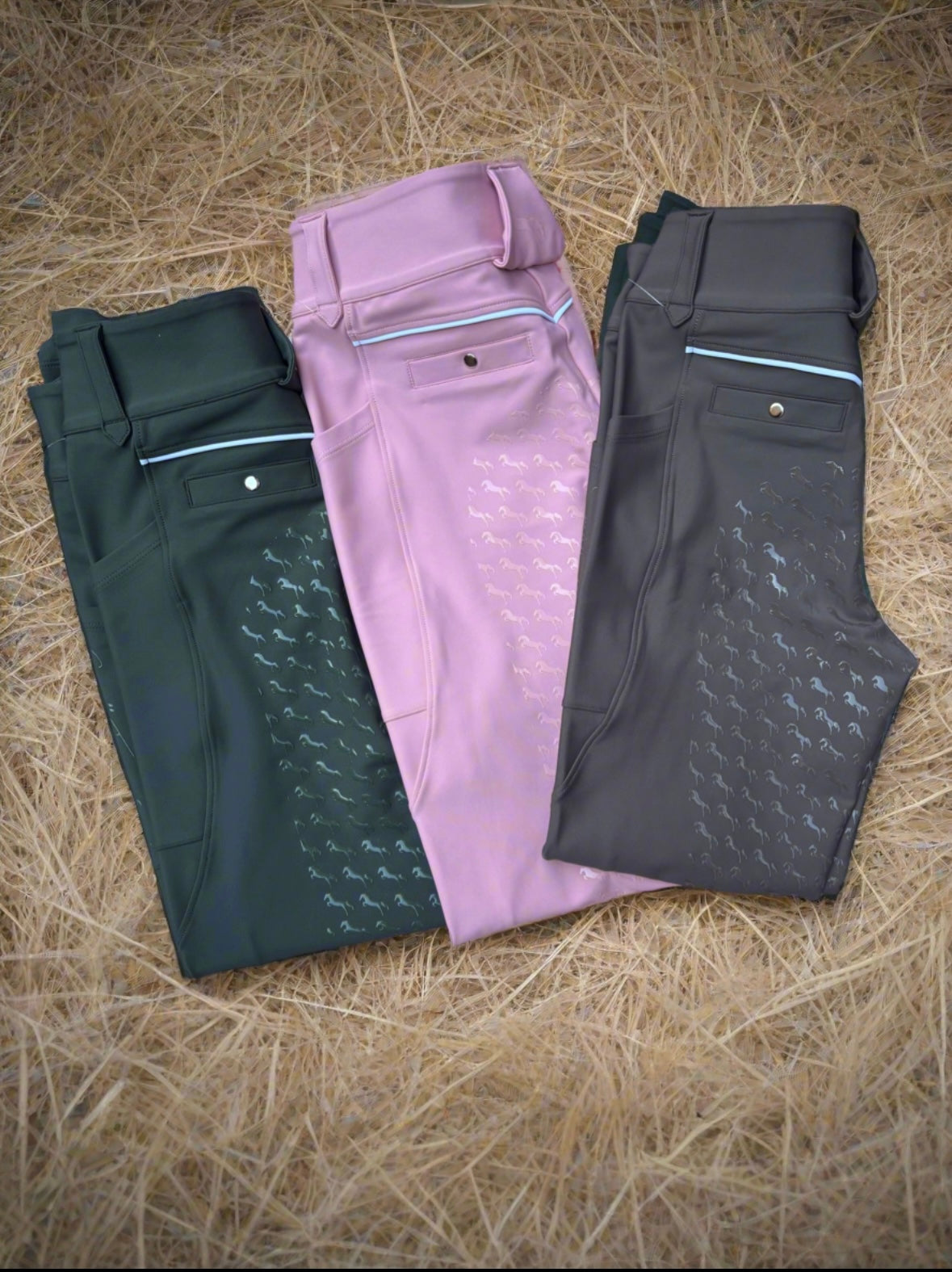 Dark Olive Green Breeches- Full-seat silicone grip