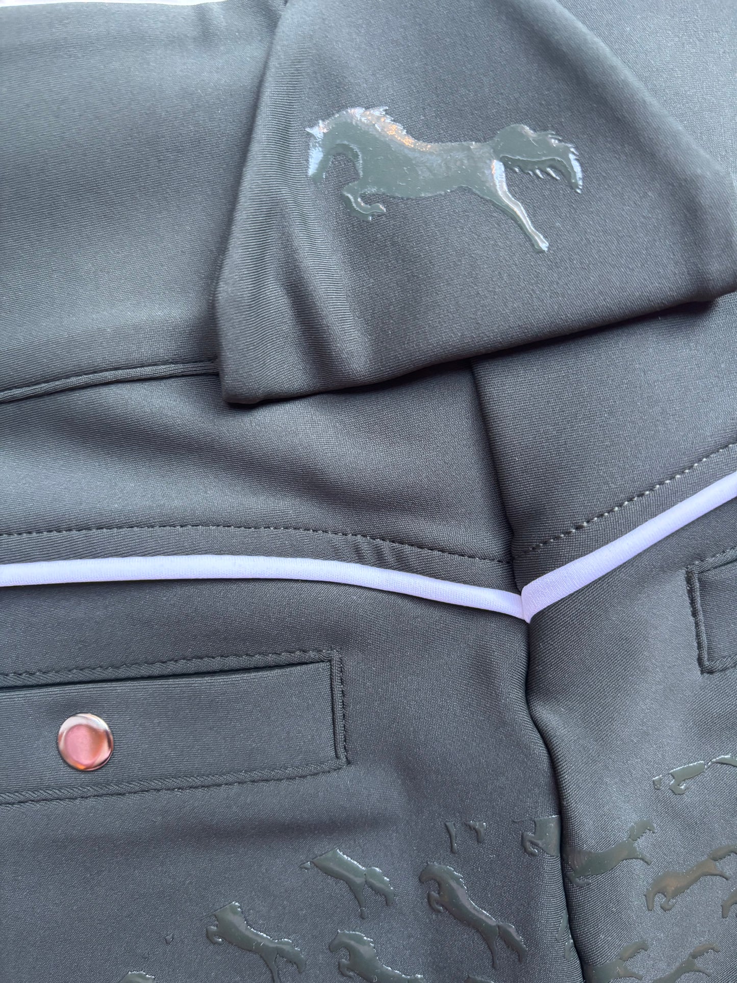 Dark Olive Green Breeches- Full-seat silicone grip