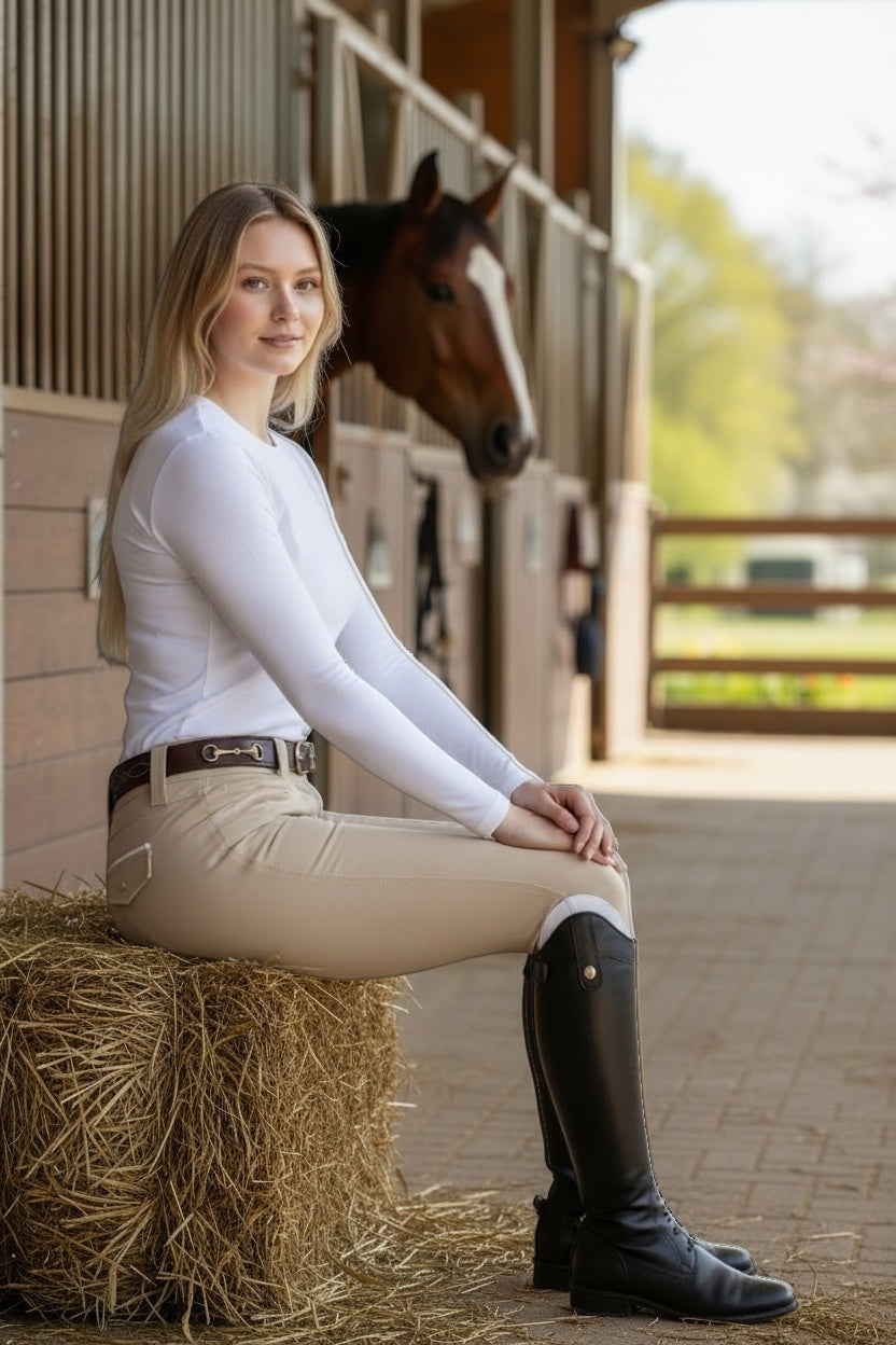 Belmont Belt | Dark Brown Leather Horse Bit Belt with Gold Hardware