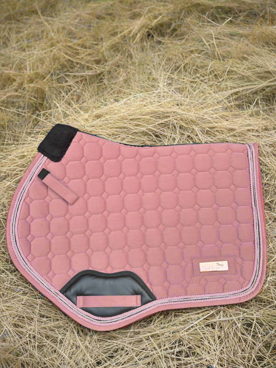 SADDLE PAD VELVET - PINK RHINESTONES
JUMPING - SOFT ROSE