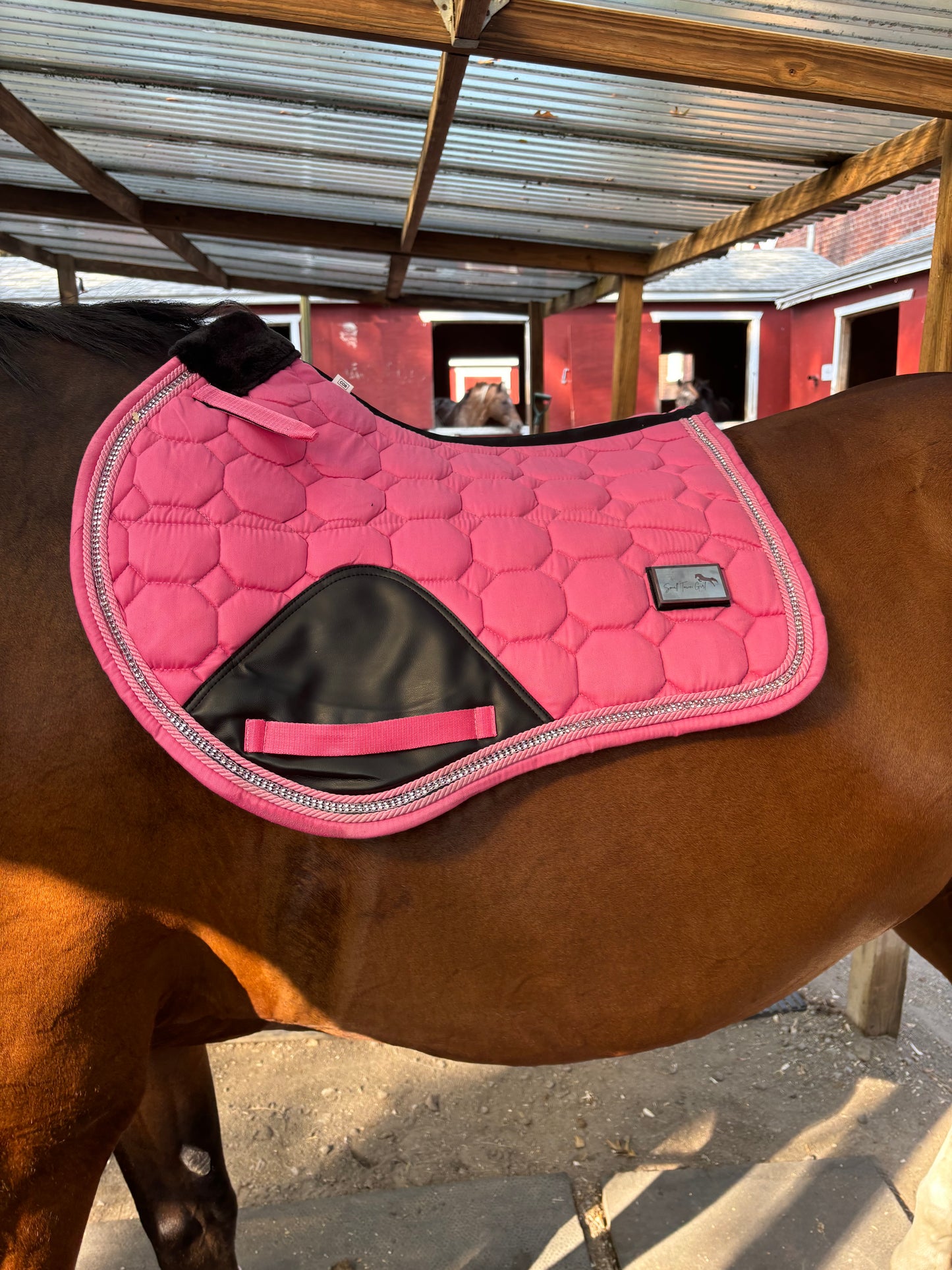 General Purpose/Jump Saddle Pad Pink Bubblegum