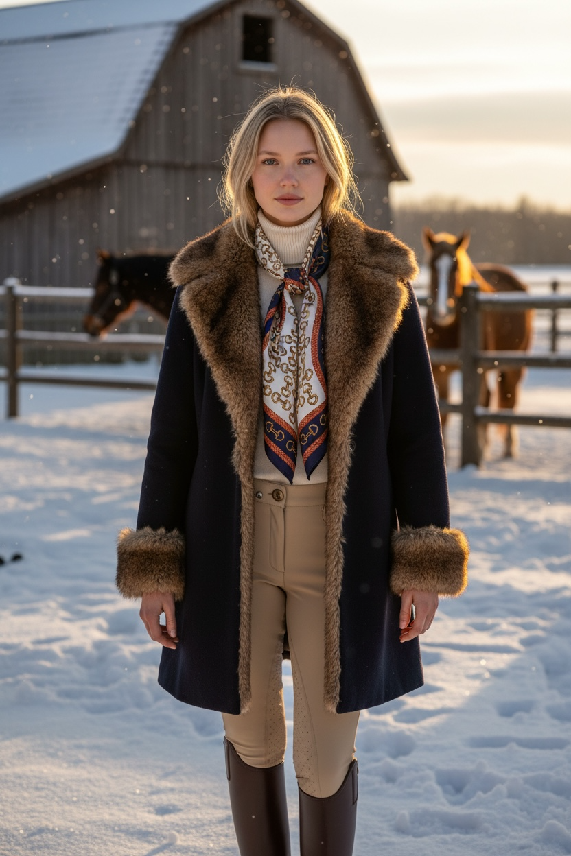 Greenwich Polo scarf Blue