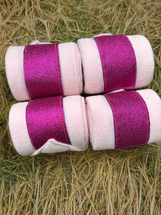 Baby Pink glitters polo wraps