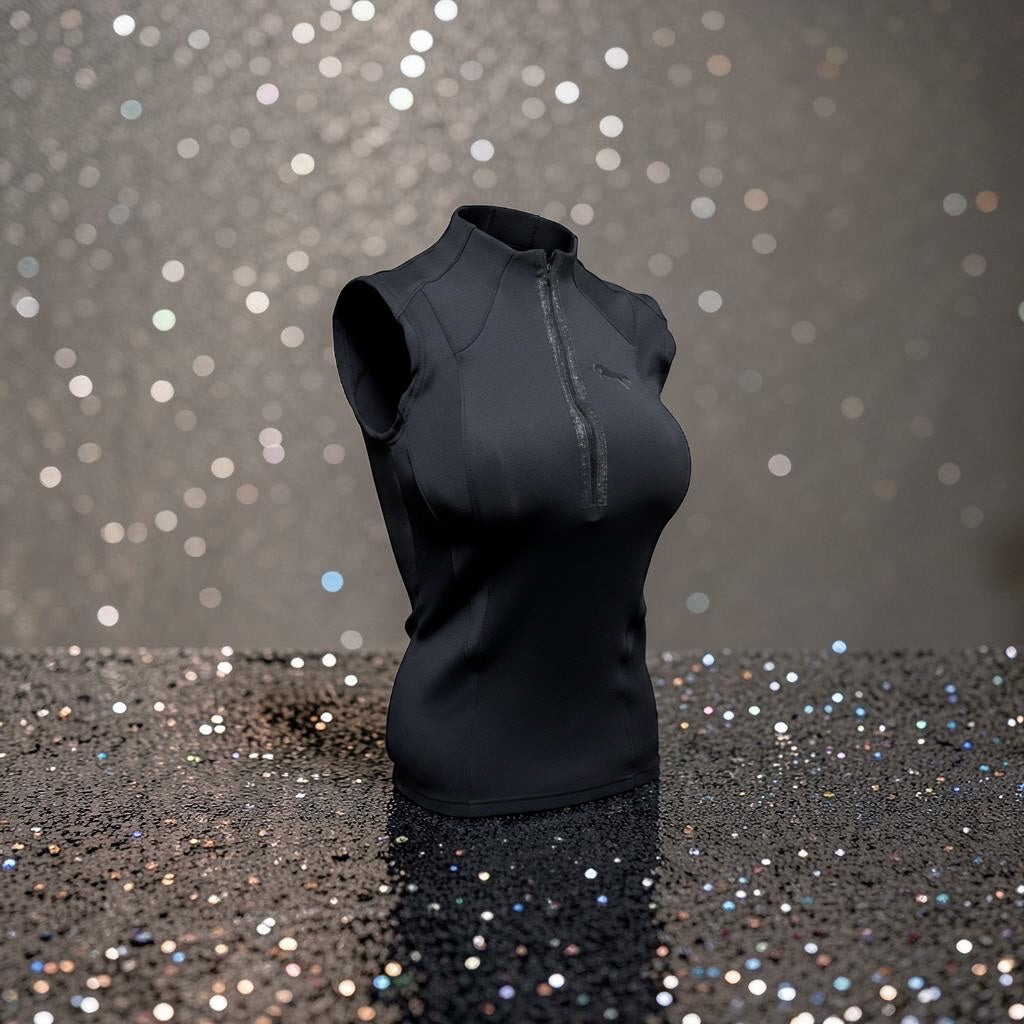 EQUESTRIAN 𝐒𝐋𝐄𝐄𝐕𝐄𝐋𝐄𝐒𝐒 𝐁𝐀𝐒𝐄 𝐋𝐀𝐘𝐄𝐑 | CLASSIC BLACK | TECHNICAL STRETCH & BACK VENTILATION
