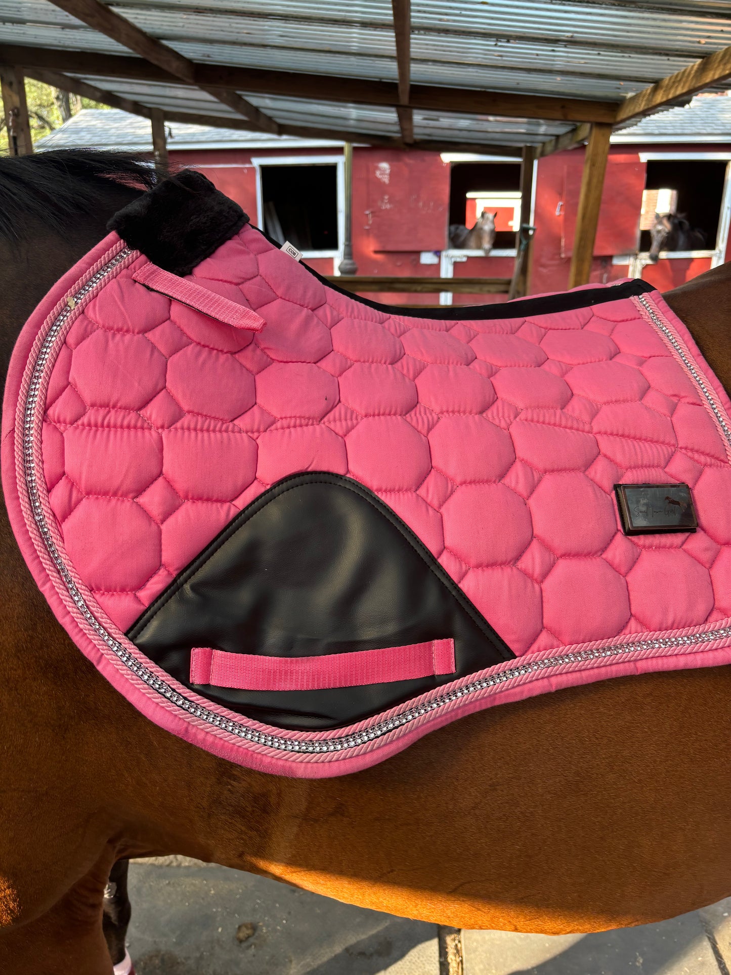 General Purpose/Jump Saddle Pad Pink Bubblegum