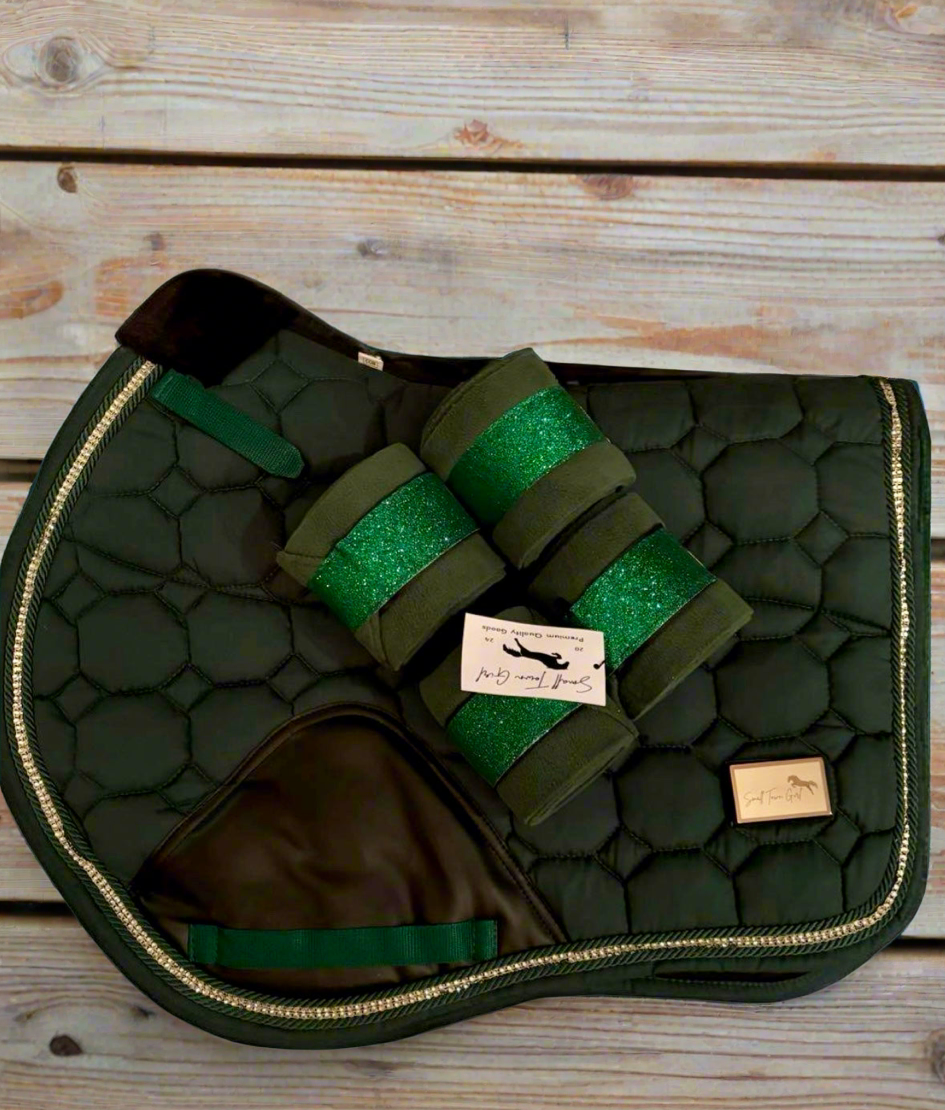 General Purpose/Jump Saddle Pad Emerald Green