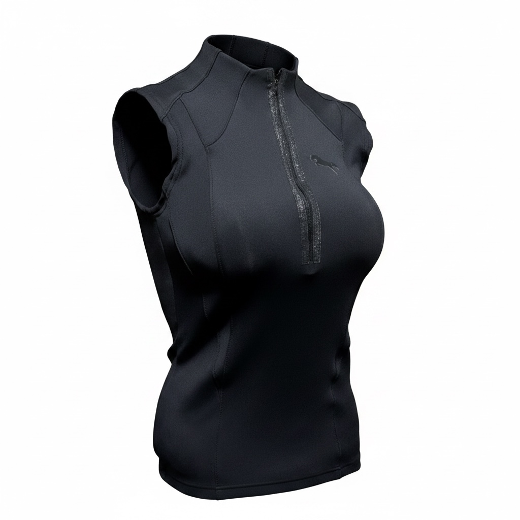 EQUESTRIAN 𝐒𝐋𝐄𝐄𝐕𝐄𝐋𝐄𝐒𝐒 𝐁𝐀𝐒𝐄 𝐋𝐀𝐘𝐄𝐑 | CLASSIC BLACK | TECHNICAL STRETCH & BACK VENTILATION