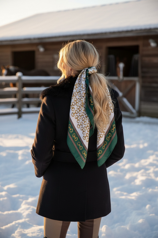 Greenwich Polo Scarf Green