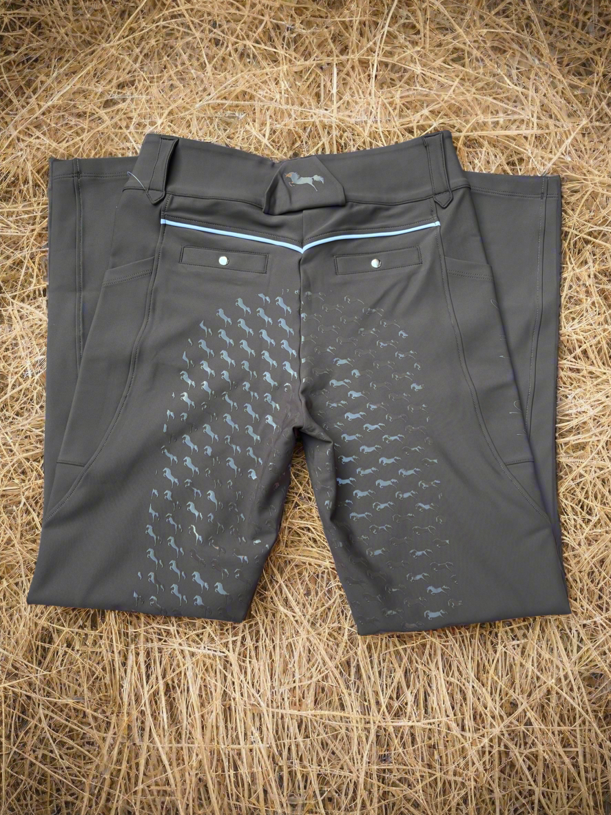 Chocolate Brown Breeches- Full-seat silicone grip