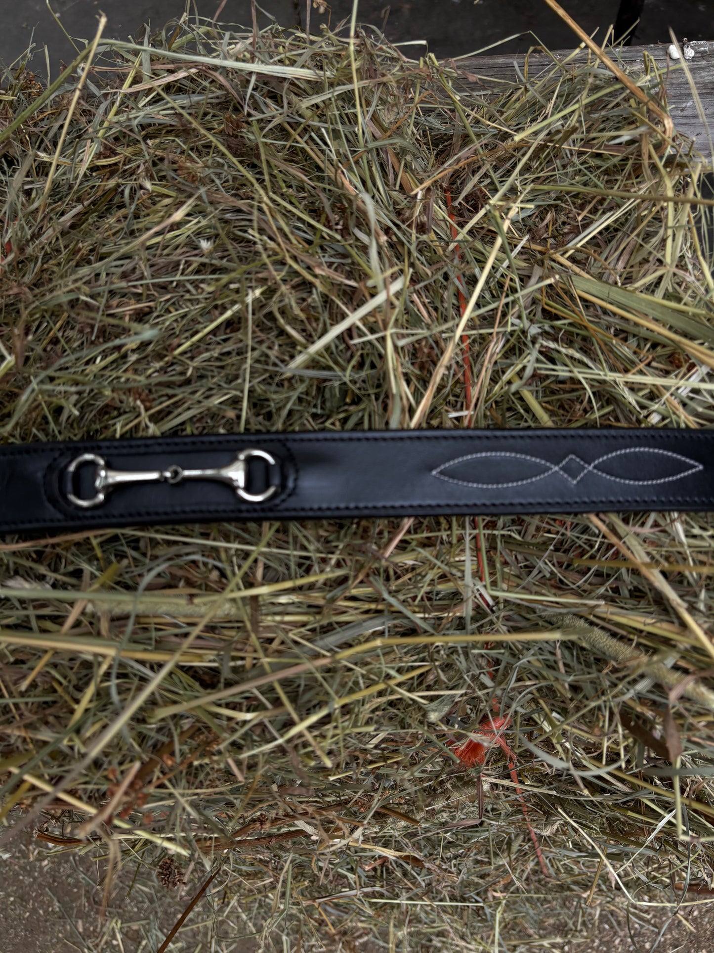 Lexington Belt | Black Leather Equestrian Bit Belt with Silver Hardware