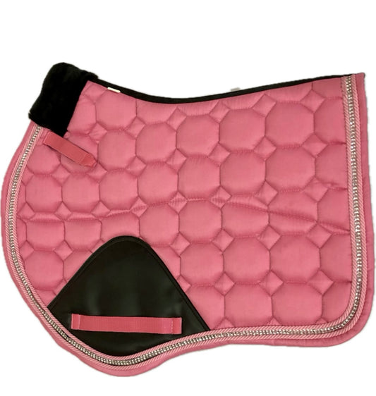 General Purpose/Jump Saddle Pad Pink Bubblegum