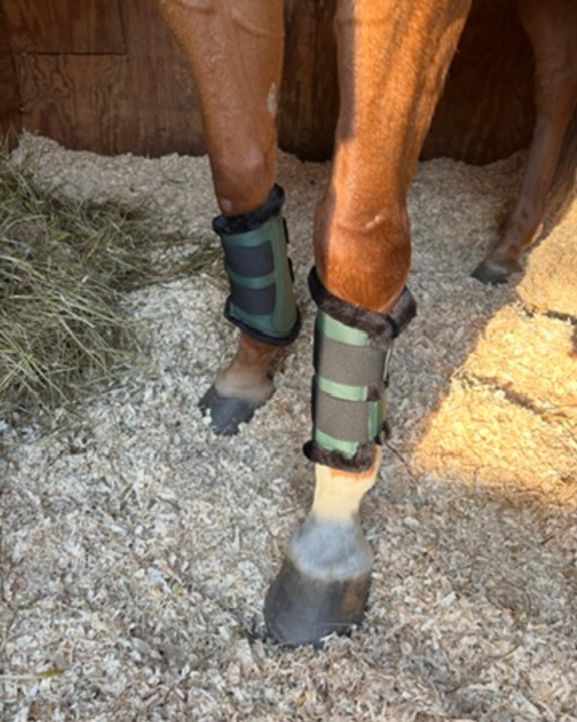 🌿 Hunter Green Brushing Boots with Faux Fleece – | Small Town Girl