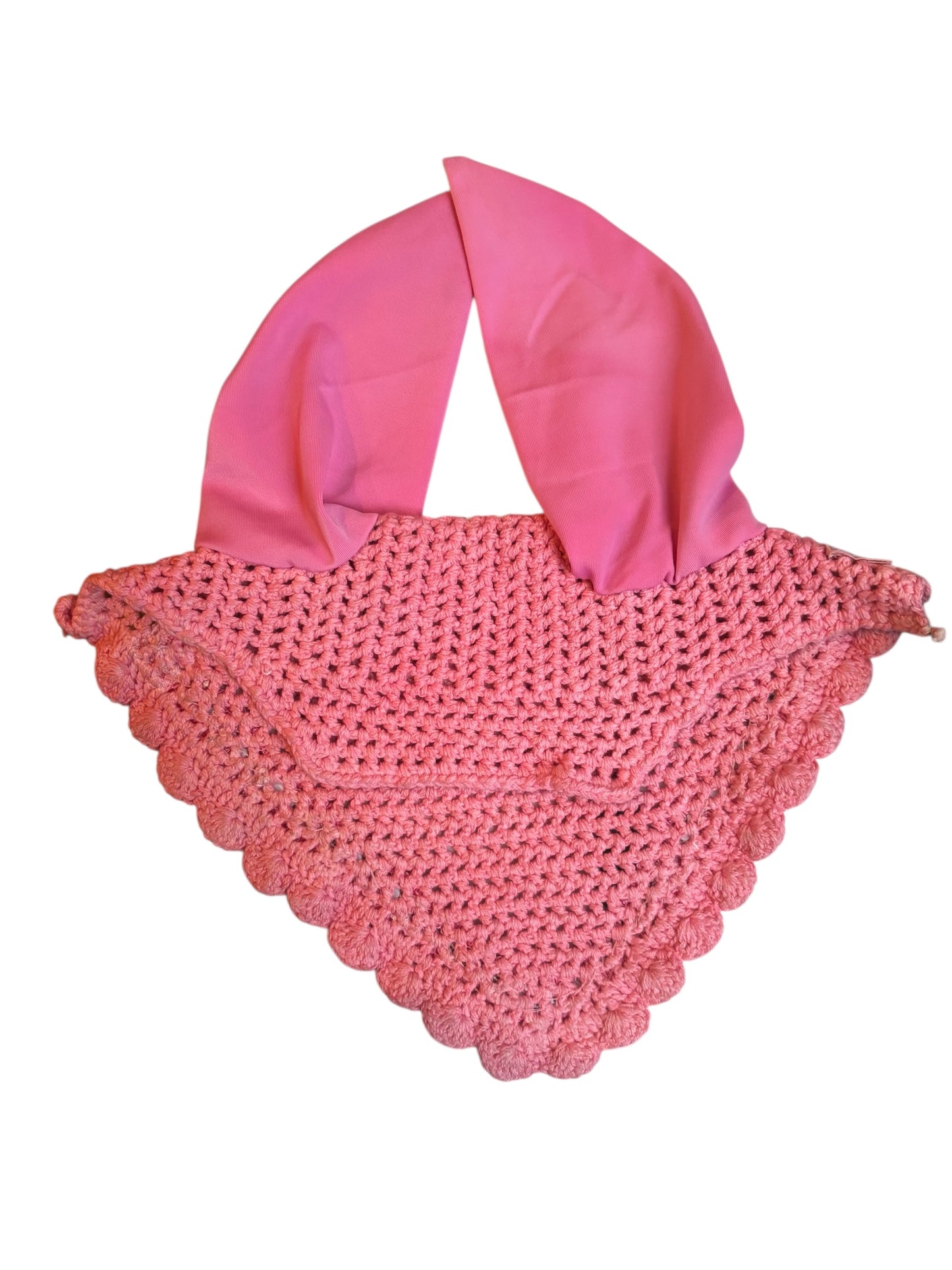 Bubblegum Pink Ear Bonnet – Rhinestone Trim